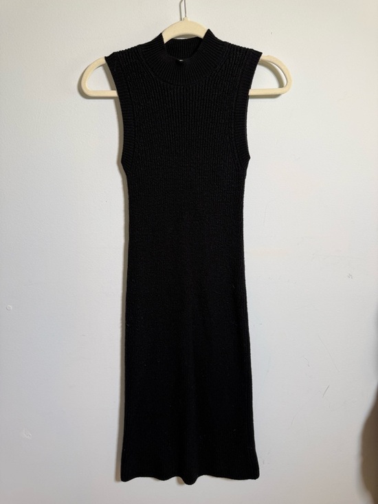 ruffle jersey dress Ulla Johnson | Women's Rhea Shirt Dress with Ruffle Skirt in Black Chiffon Long Sleeve Midi Dress main image 1